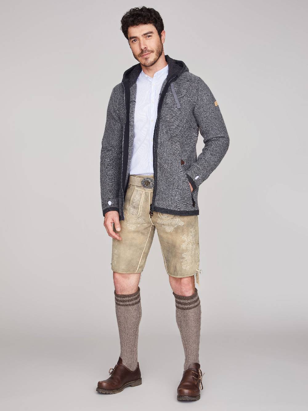 Limberry Anthrazit-marmorierter Trachtenjacke - ALEX MARMOR Exklusivangebot
