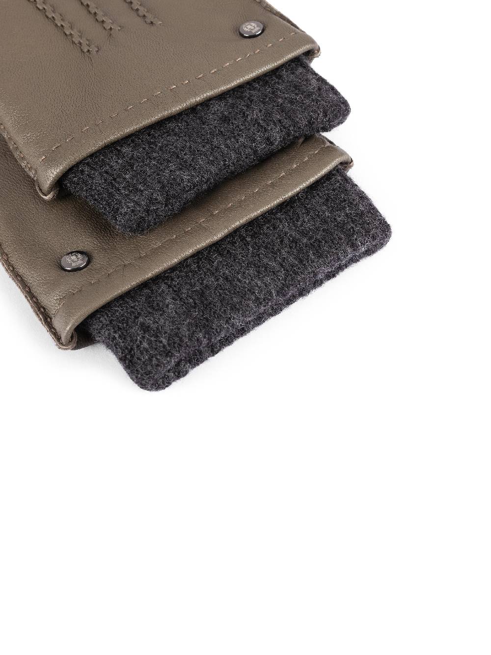 Limberry Khakifarbener Handschuhe mit Woll-Manschette - METZ KHAKI Super Sparpreis