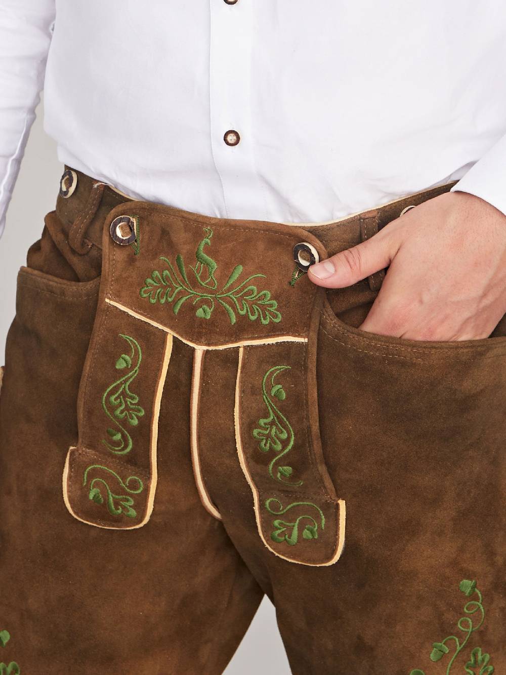 Limberry Antikbraune Lederhose - LUDWIG ANTIKBRAUN Discount Store für neue Produkte
