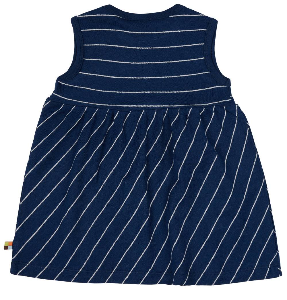 Loud Proud Kleid Streifen mit Leinen Günstiger Verkauf