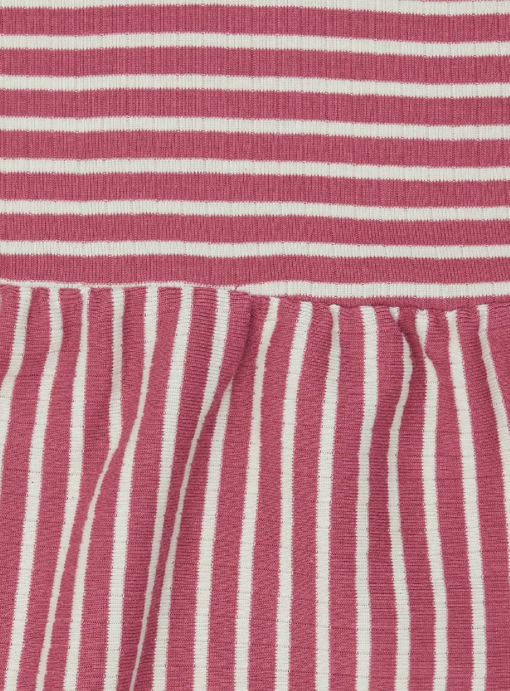 Loud Proud Kleid langarm gestreift mit Rippe Auslauf
