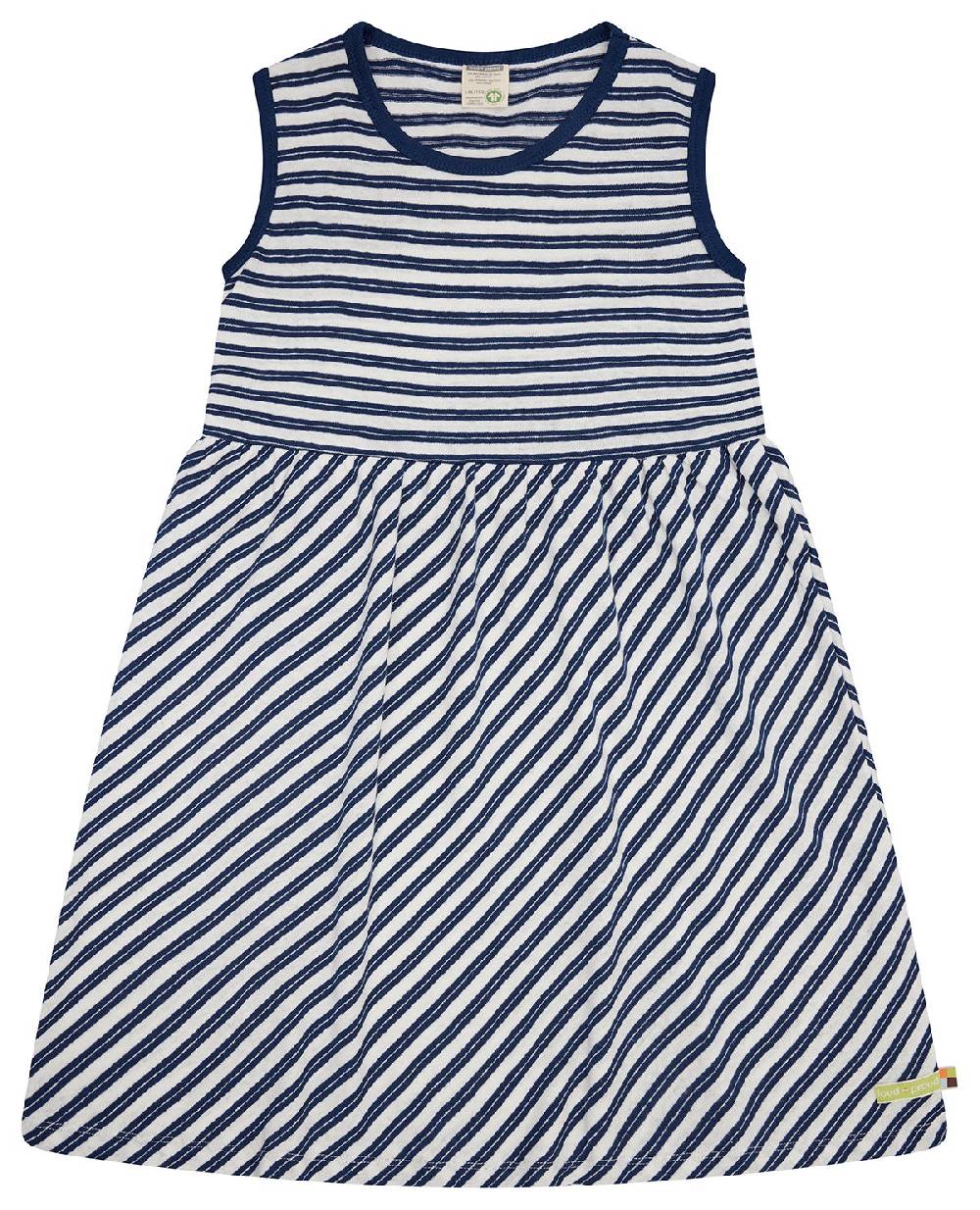 Loud Proud Kleid Streifen mit Leinen Online Shopping