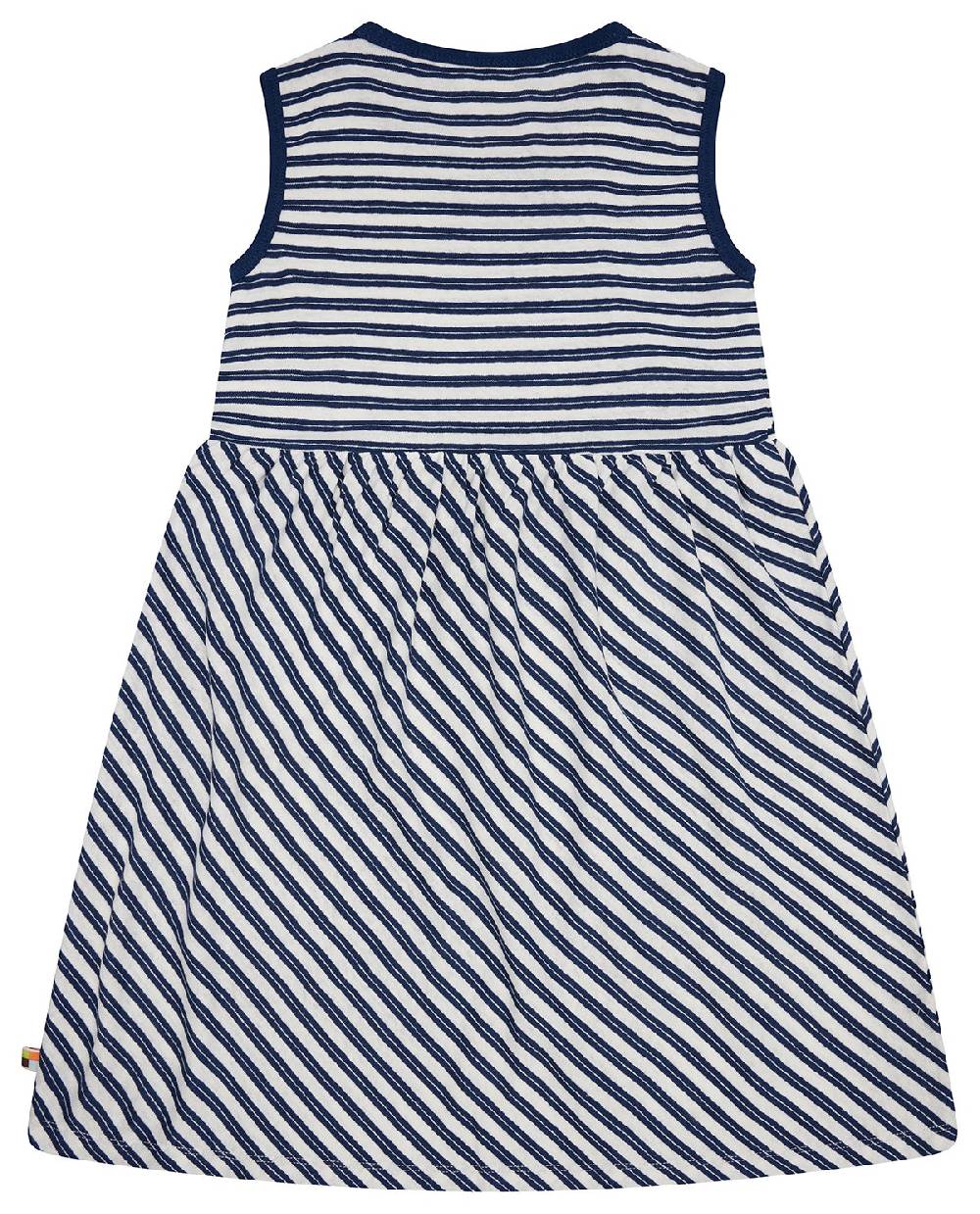Loud Proud Kleid Streifen mit Leinen Online Shopping