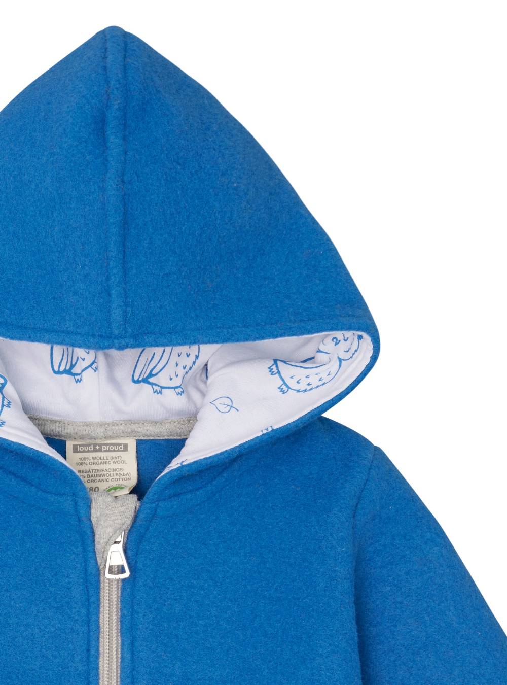 Loud Proud Wollfleece-Jacke mit Kapuze Muttertagsangebot