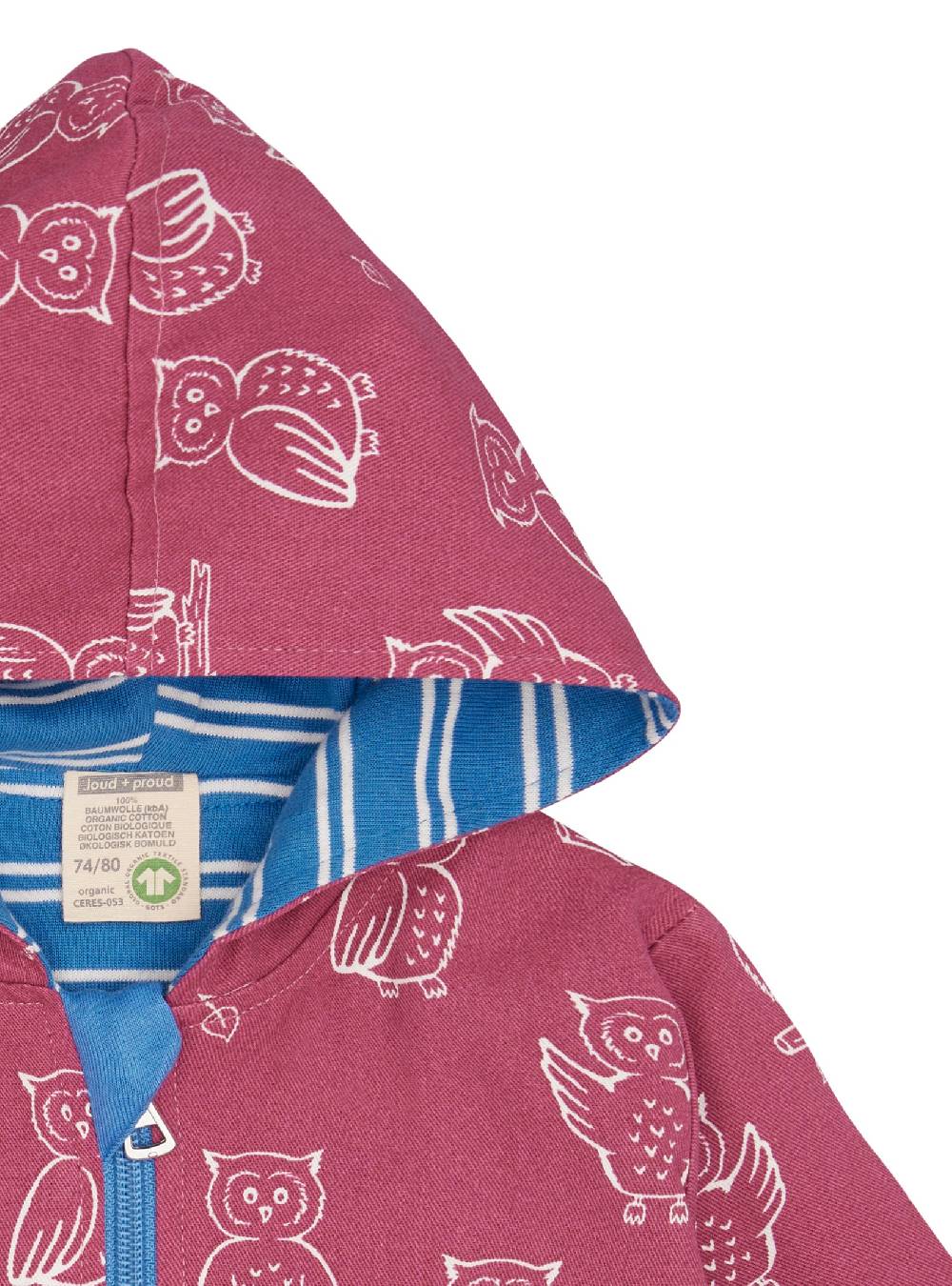 Loud Proud Wasserabweisende Jacke mit Druck Valentinstagsangebot