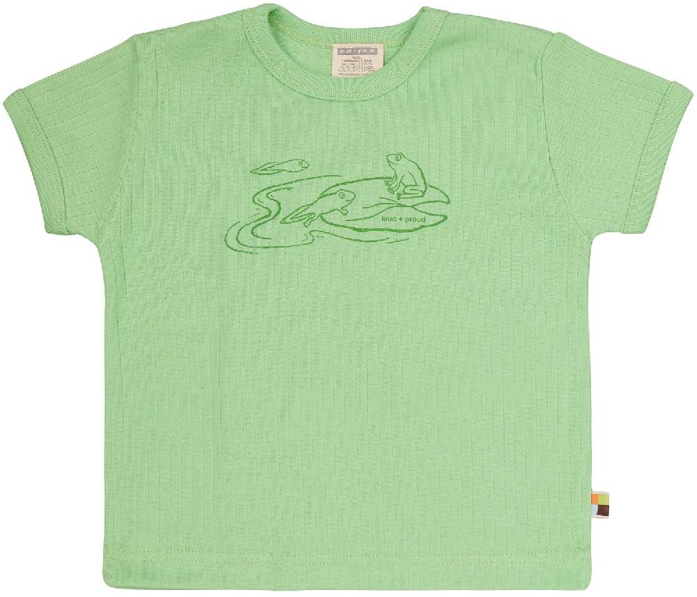 Loud Proud T-Shirt Derby Rib mit Druck Preisnachlass