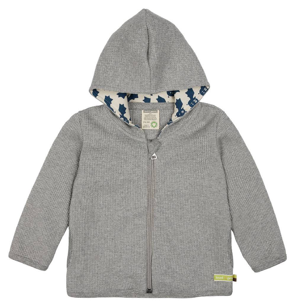 Loud Proud Kapuzenjacke in Waffelstruktur Letzte 3 Tage