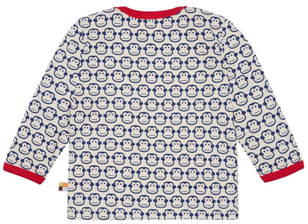 Loud Proud Shirt Langarm mit Druck Affen 50% Rabatt mit kostenlosem Versand