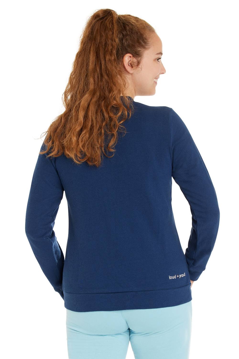 Loud Proud Damen Sweat Strukturmuster Kostenlose Rückgabe