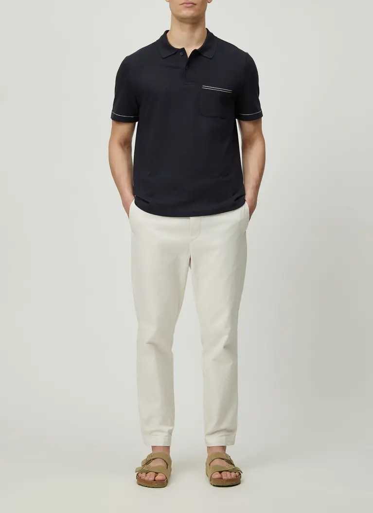 Maerz Muenchen PoloshirtBaumwoll-Leinen-MixArt. Nr. 661400-399 Saisonschlussverkauf