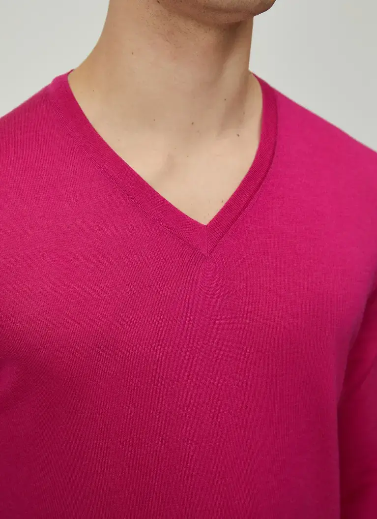 Maerz Muenchen V-Pullover100% MerinowolleArt. Nr. 403800-710 Online Outlet