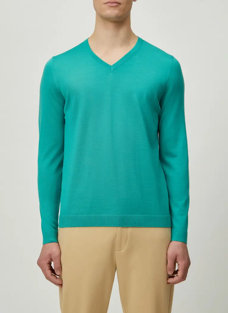 Maerz Muenchen V-Pullover100% MerinowolleArt. Nr. 403800-216 Exklusive Angebote