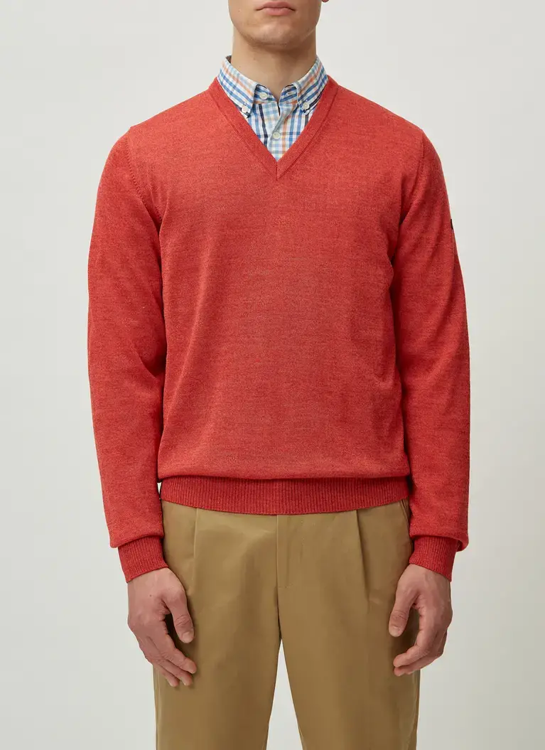 Maerz Muenchen V-Pullover100% MerinowolleArt. Nr. 490490-421 50% Rabatt mit kostenlosem Versand