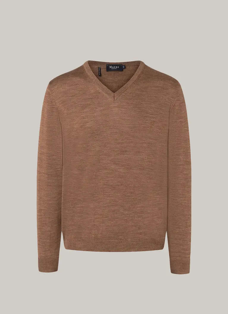 Maerz Muenchen V-Ausschnitt Pullover100% MerinowolleArt. Nr. 498840-170 Neueste Mode