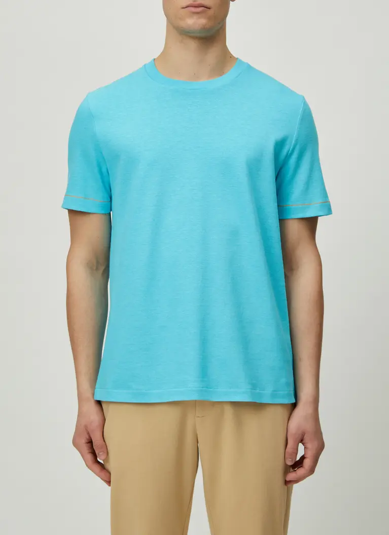 Maerz Muenchen RundhalsshirtBaumwoll-Leinen-MixArt. Nr. 661500-816 Online Outlet