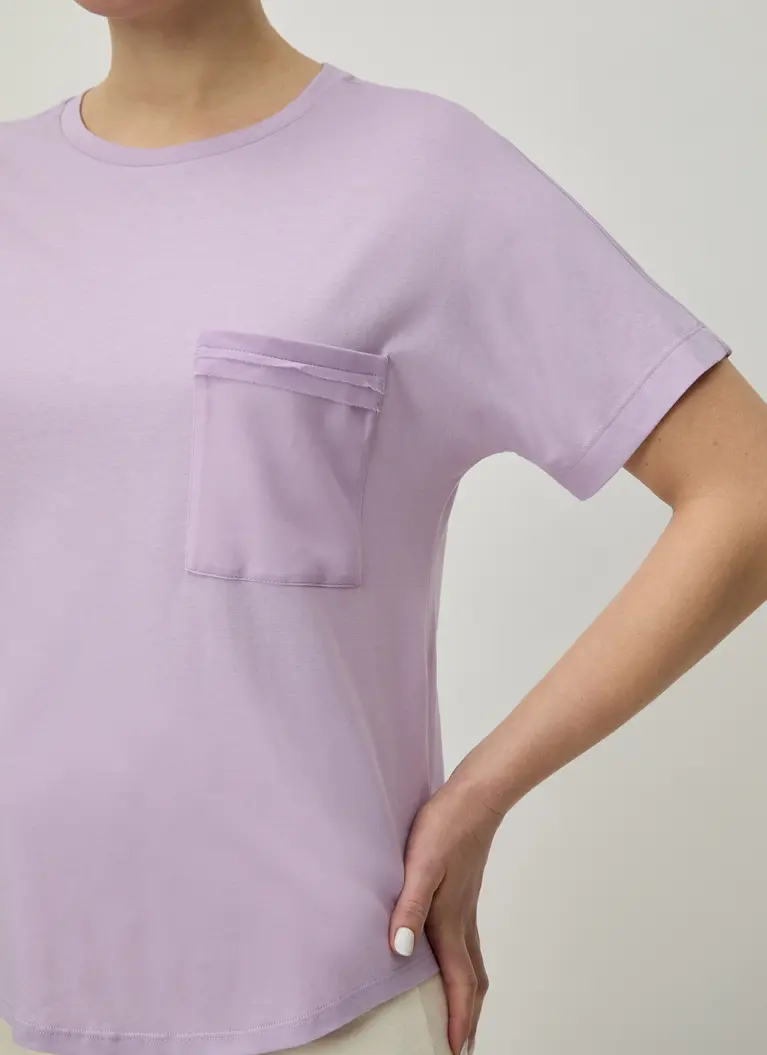 Maerz Muenchen RundhalsshirtBaumwoll-Modal-MischungArt. Nr. 125300-733 zollfrei