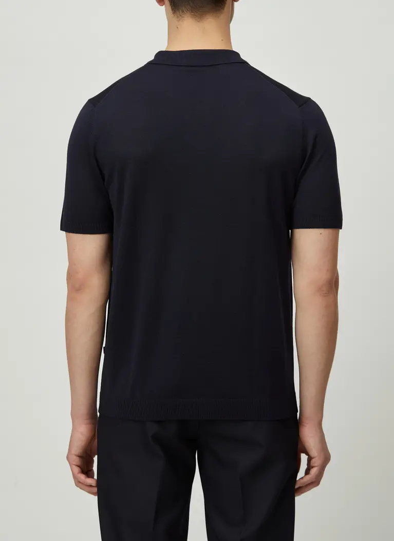 Maerz Muenchen Zipper Polohemd100% MerinowolleArt. Nr. 406400-399 Cyber Monday