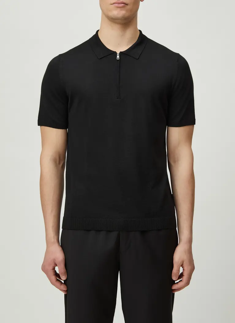 Maerz Muenchen Zipper Polohemd100% MerinowolleArt. Nr. 406400-595 Weihnachtsangebot