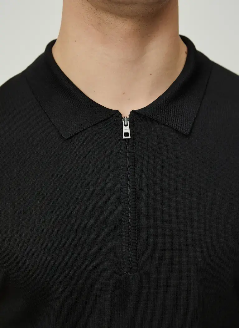 Maerz Muenchen Zipper Polohemd100% MerinowolleArt. Nr. 406400-595 Weihnachtsangebot