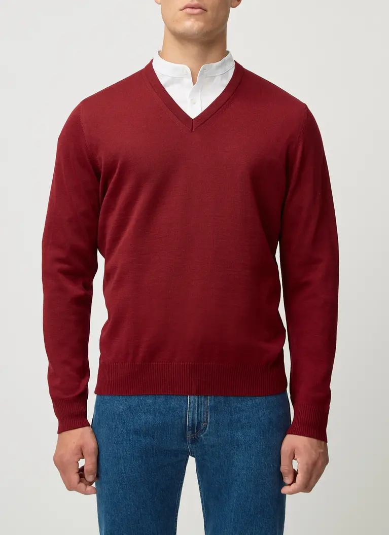 Maerz Muenchen V-Pullover100% MerinowolleArt. Nr. 490400-495 Cyber Monday
