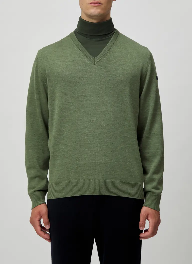 Maerz Muenchen V-Pullover100% MerinowolleArt. Nr. 490490-228 Top Angebot