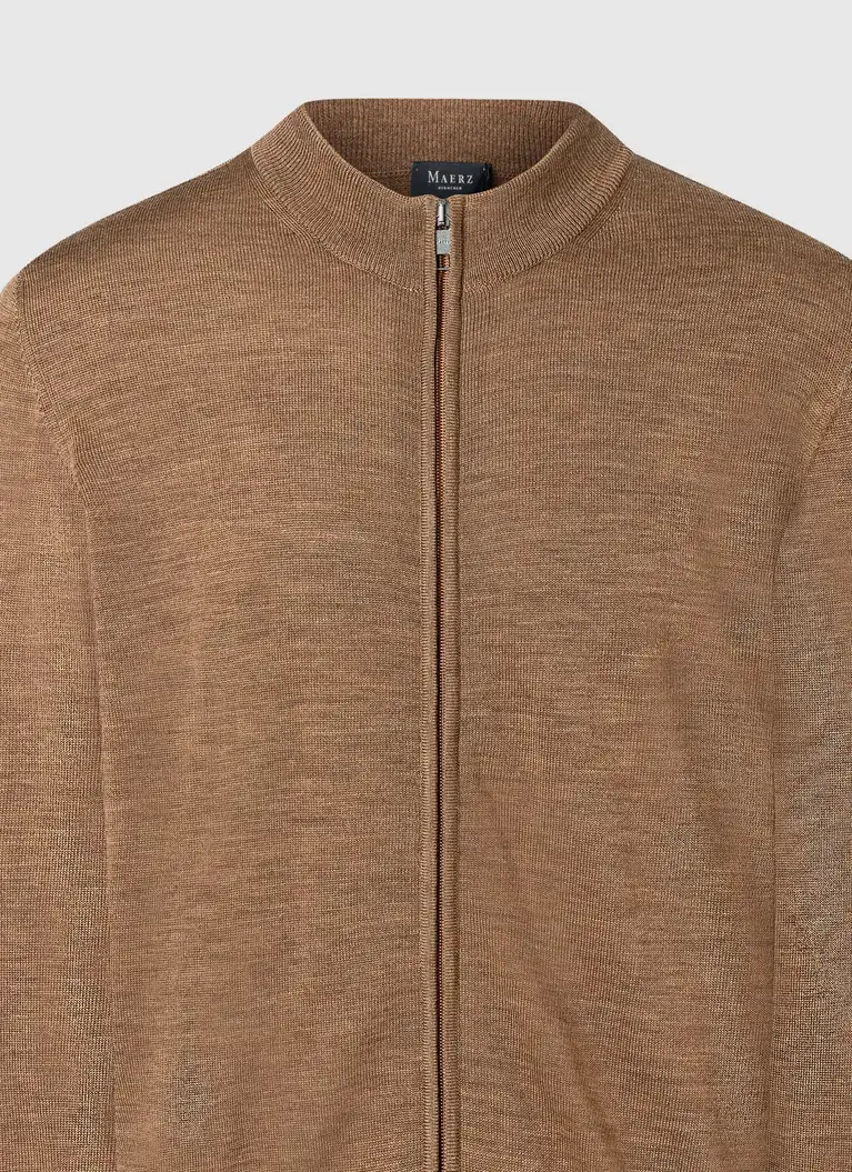 Maerz Muenchen Stehkragen-Zipper100% MerinowolleArt. Nr. 595400-170 Bis zu 55% Rabatt
