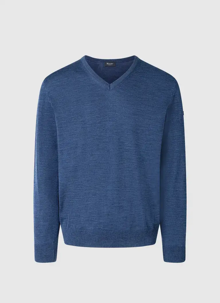 Maerz Muenchen V-Pullover100% MerinowolleArt. Nr. 490400-380 Auslauf