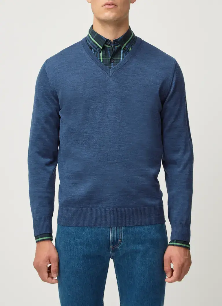 Maerz Muenchen V-Pullover100% MerinowolleArt. Nr. 490400-380 Auslauf