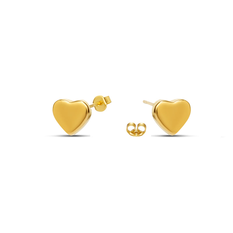 Mosuo Jewellery Herz Gold Ohrringe - Vermeil Exklusive Angebote