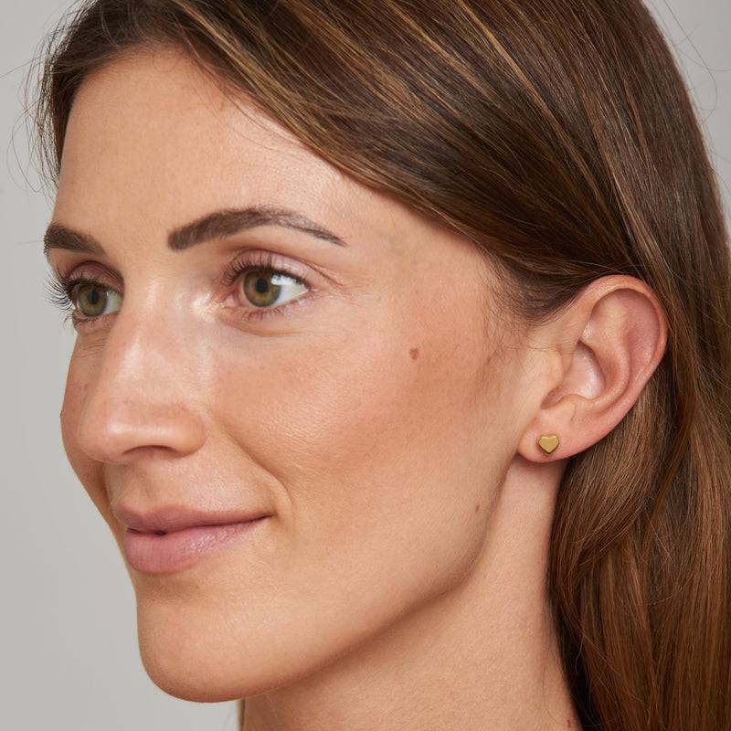 Mosuo Jewellery Herz Gold Ohrringe - Vermeil Exklusive Angebote