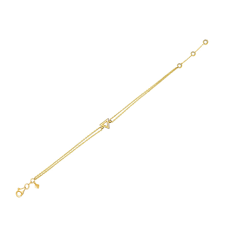 Mosuo Jewellery Dreieck Gold Armband Nur für heute