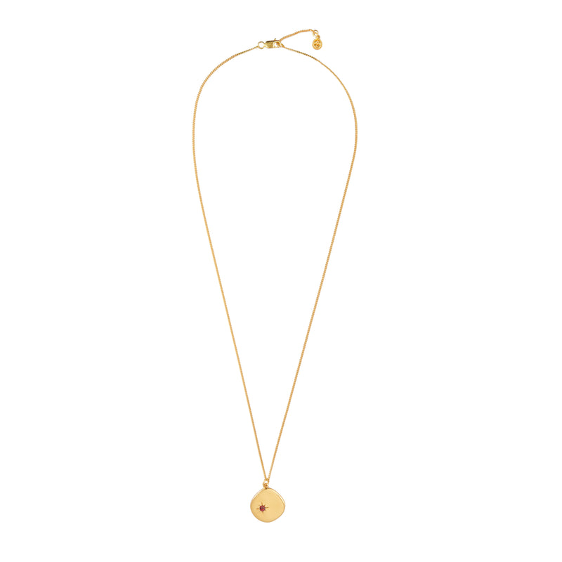 Mosuo Jewellery Geburtsstein Halskette Januar - Vermeil & Granat Bis zu 55% Rabatt