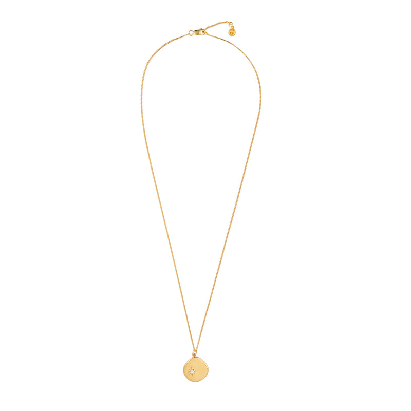 Mosuo Jewellery Geburtsstein Halskette Juni - Vermeil & Mondstein 50% Rabatt mit kostenlosem Versand