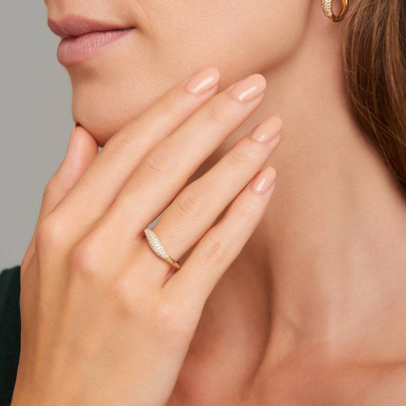 Mosuo Jewellery Athena Topas Ring - Vermeil zollfrei