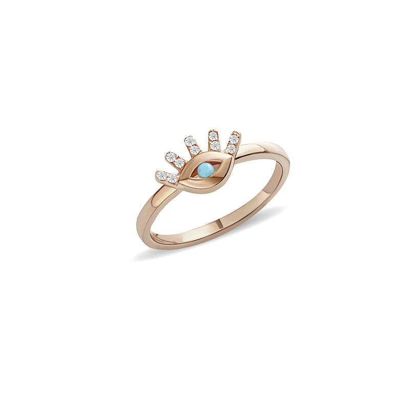 Mosuo Jewellery Türkis Diamant Evil Eye Ring Online