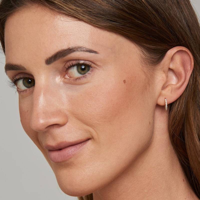 Mosuo Jewellery Diamant Creolen im Angebot