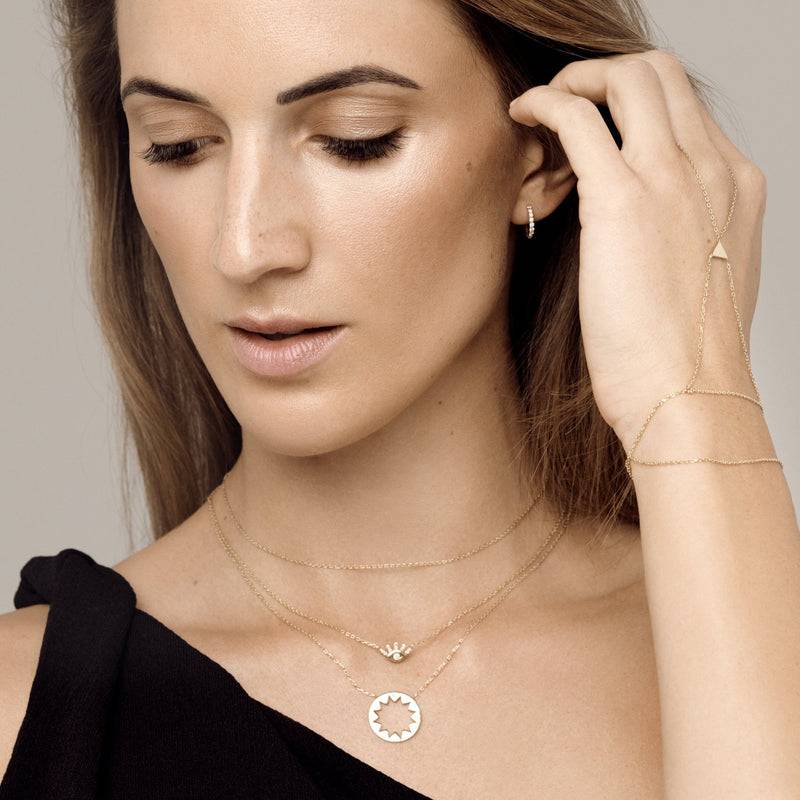 Mosuo Jewellery Diamant Creolen im Angebot