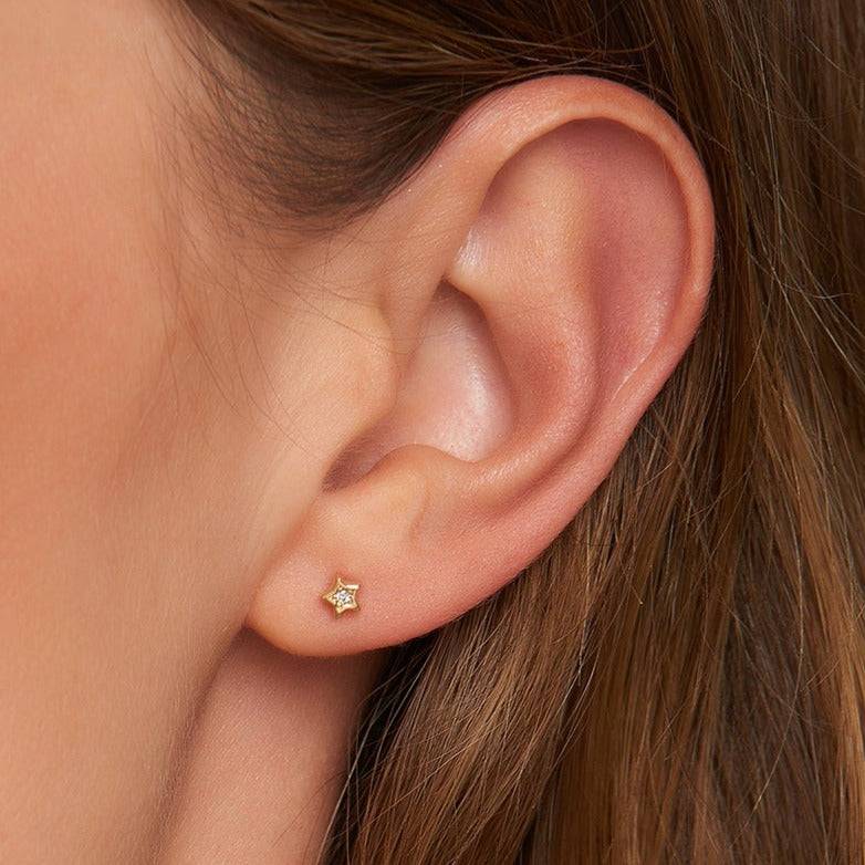 Mosuo Jewellery Diamant Stern Ohrstecker Meist gekauft
