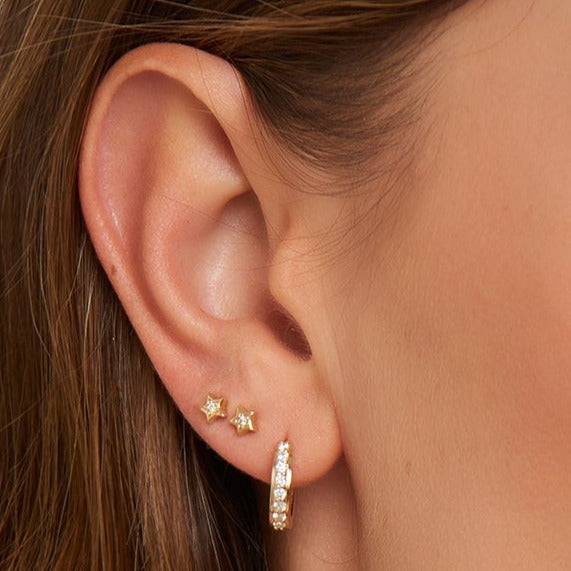 Mosuo Jewellery Diamant Stern Ohrstecker Meist gekauft