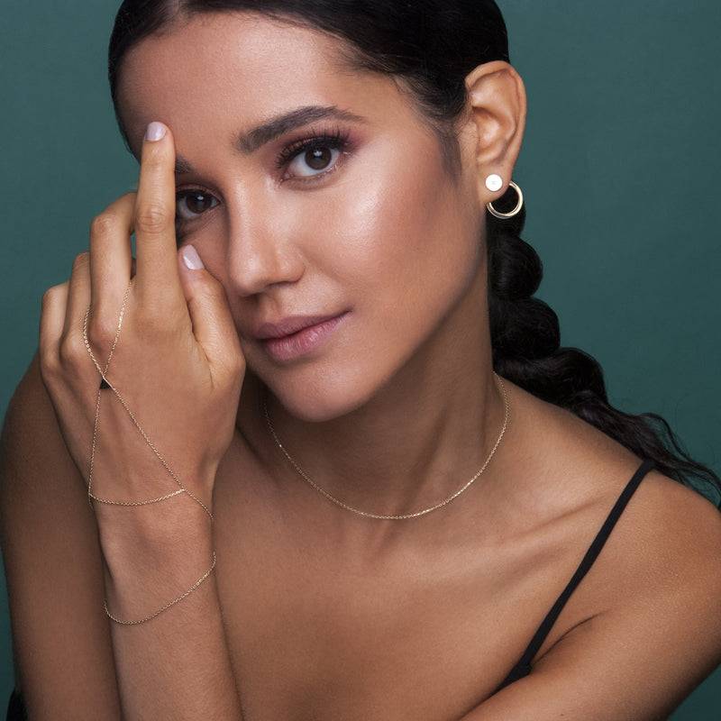 Mosuo Jewellery Brilliant Ohrstecker mit Creole Sonderangebot