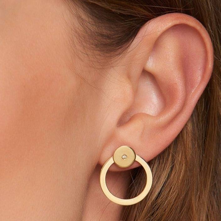 Mosuo Jewellery Brilliant Ohrstecker mit Creole Sonderangebot