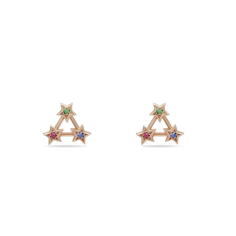 Mosuo Jewellery Regenbogen Stern Ohrstecker Versandkostenfrei