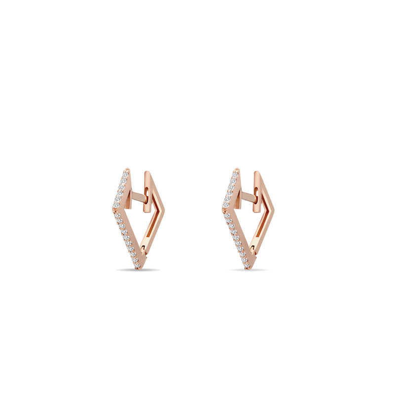Mosuo Jewellery Eckige Diamant Creolen Begrenztes Angebot