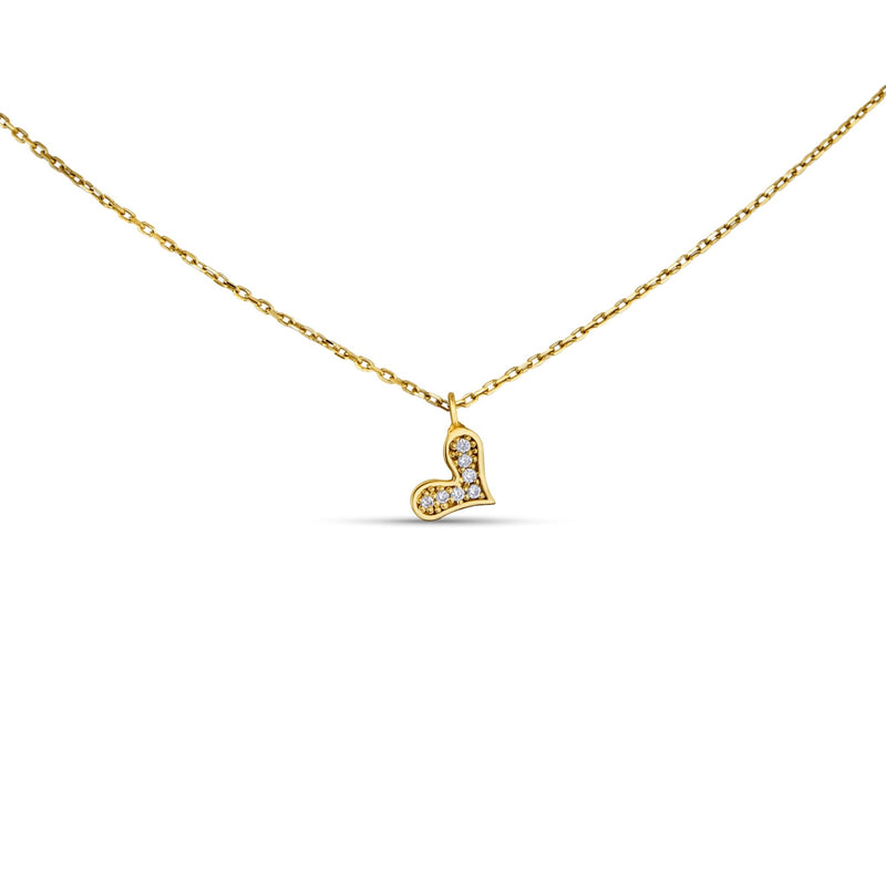 Mosuo Jewellery Diamant Herz Halskette