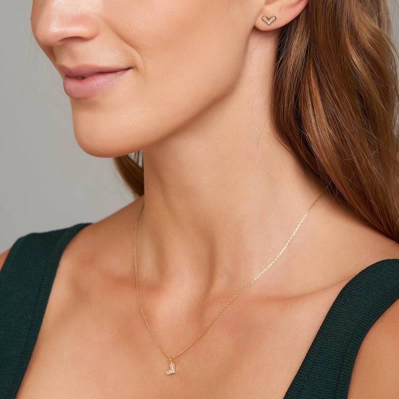 Mosuo Jewellery Diamant Herz Halskette Lagerräumung