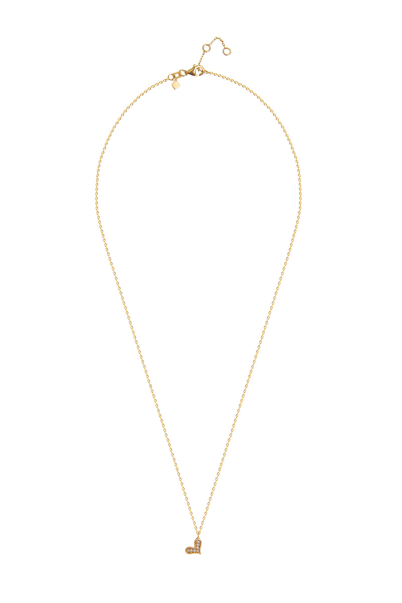 Mosuo Jewellery Diamant Herz Halskette Lagerräumung