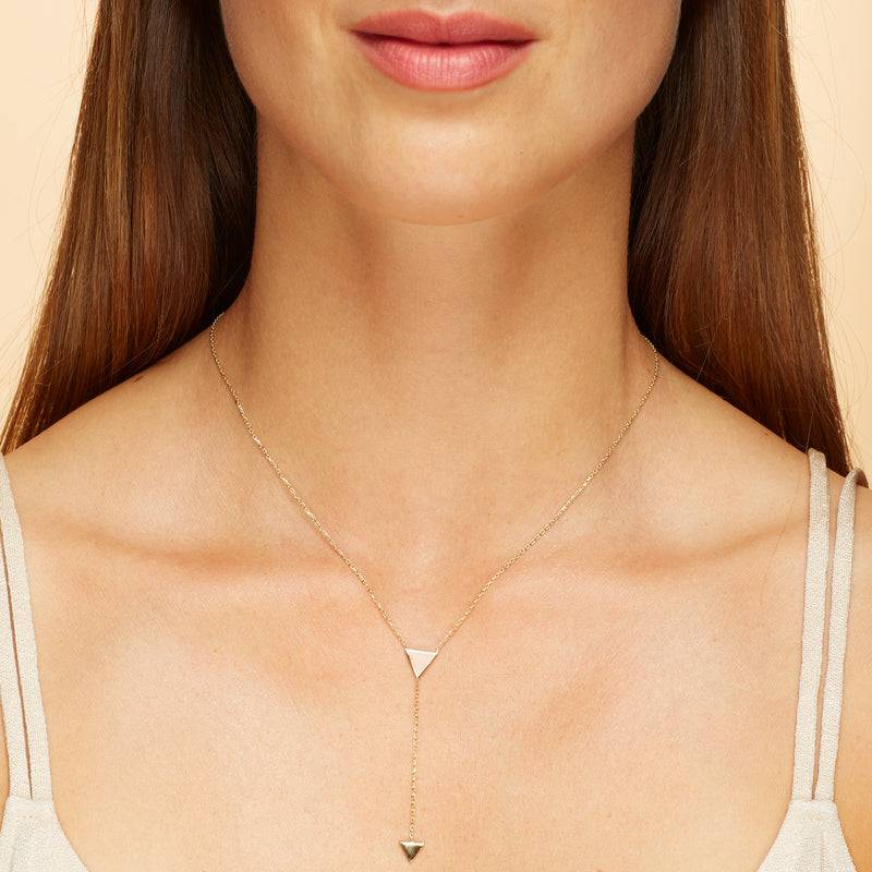 Mosuo Jewellery Pfeil Rosé Y-Halskette Tägliche Deals