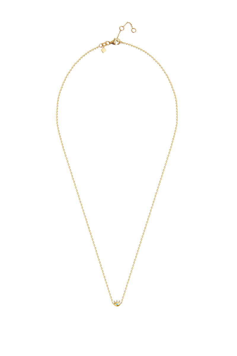 Mosuo Jewellery Evil Eye Diamant Türkis Halskette VIP-Rabatte