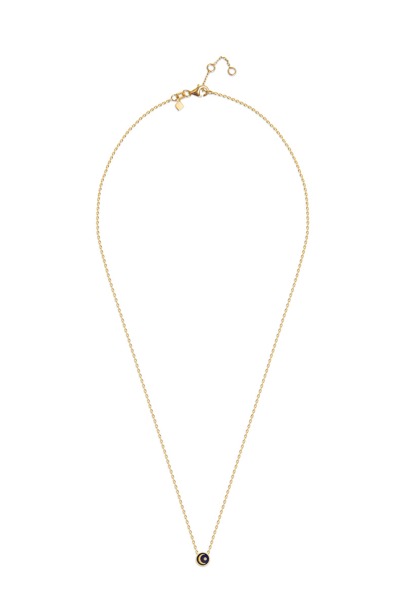 Mosuo Jewellery Emaille Diamant Mond Halskette Tiefpreis