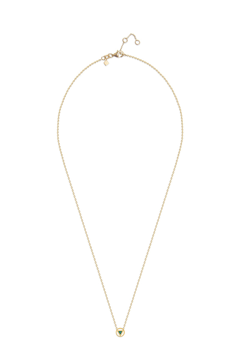 Mosuo Jewellery Emaille Dreieck Halskette Super Sparpreis